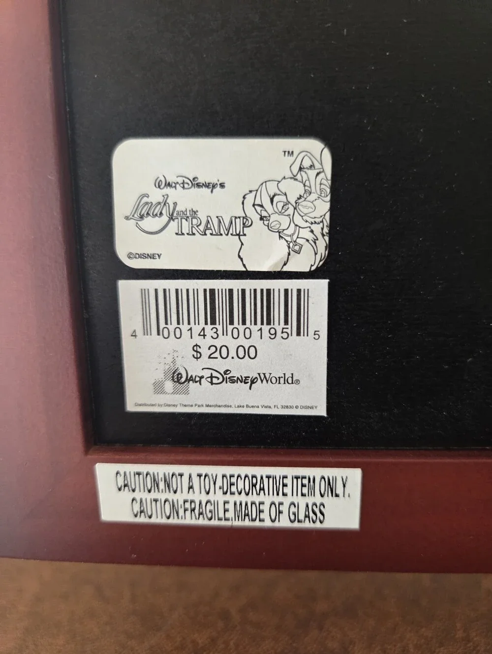 Disney Multi Picture Cherry Tone Wood Frame